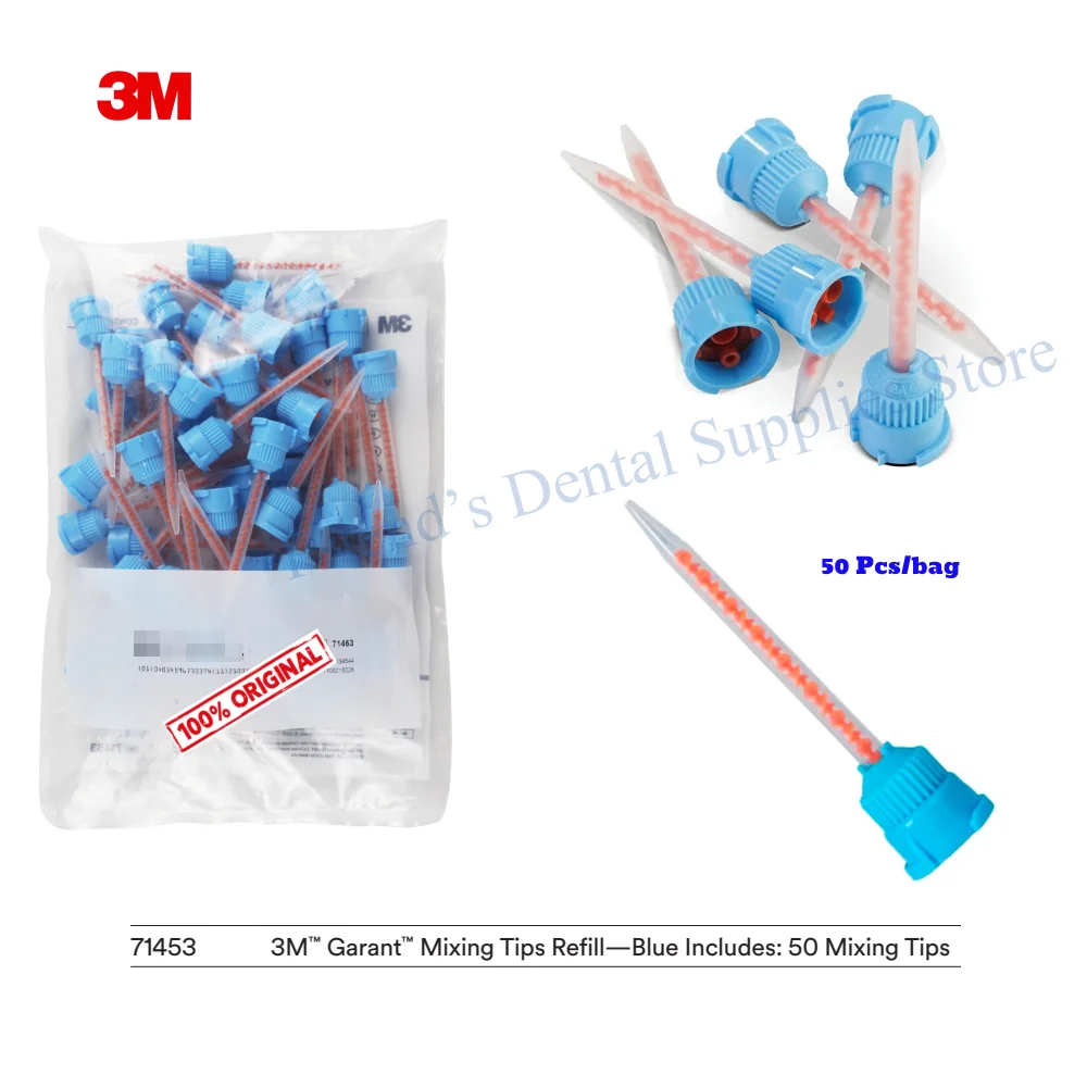 

Насадки для смешивания 3M Garant Blue (50 шт./упак., модель 71453) для Protemp 4 — инструмент для стоматологической температуры для корон и мостов