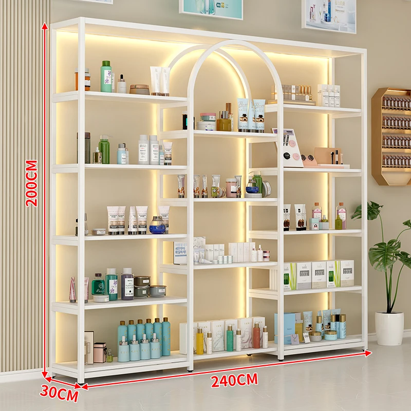 

Nail Art Storage Cabinet Nail Polish Display Cabinet Barber Shop Cabinet Skin Care Beauty Salon Cosmetics Product Display Stand
