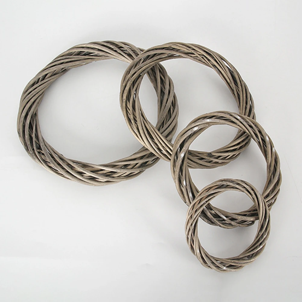 Weinreben-Kranz-Rahmen zum Basteln, DIY-Rattan-Basisform, Bauernhaus-Girlande, Herstellungszubehör, Weihnachtskränze, Dekorationen für die Vorderseite