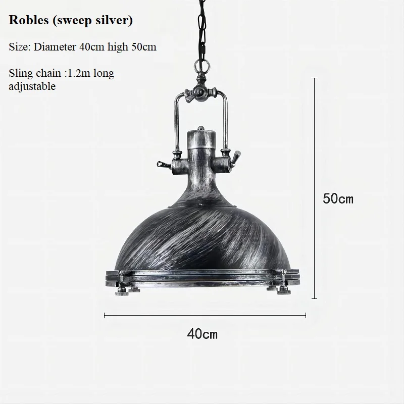 XIHOME Retro American Industrial Round Kronleuchter Vintage Industrial LED Bulb Robers/Garris/Jobs/Hines Iron Art Pendelleuchte 8
