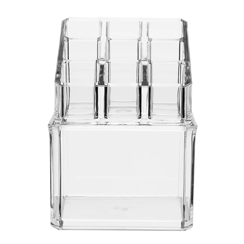 

1pc Storage Box Acrylic Transparent Lipstick Holder Organizer Case Countertop Dresser Large Capacity Multiple