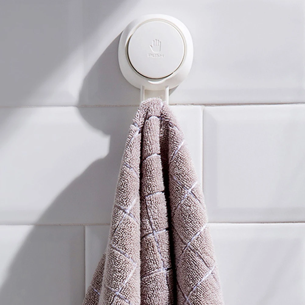 

4pcs Suction Cup Hooks Strong Adhesive Wall Hanger For Bathroom Shower Glass Tiles Towel Hanger Waterproof Hooks Kitchen Window