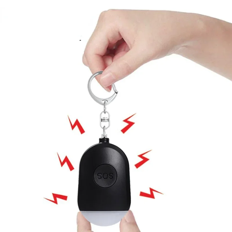 Self Defense Alarm Keychain para Crianças, Segurança Pessoal, Gritar Alto Emergência, Security Protect Alert, Recarregável, 130dB, Meninas, Idosos