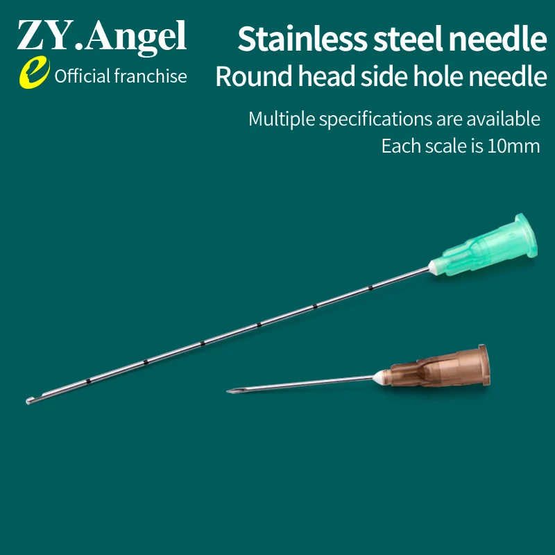 Blunt Needle Cannula For Beauty Sterile Filler Injection 21G22G23G25G27G Hyaluronic Acid Surface Filling  Blunt Needle 2Pcs/Pack