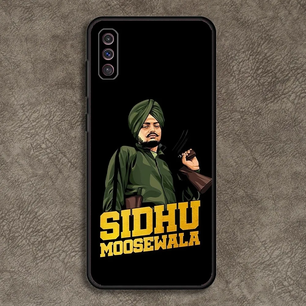 Sidhu Moose Wala Phone Case for SamsungA 91,80,73,72,71,70,53,52,51,42,41,40,32,31,30,22,21,20,13 S 4G 5G Soft Black Case