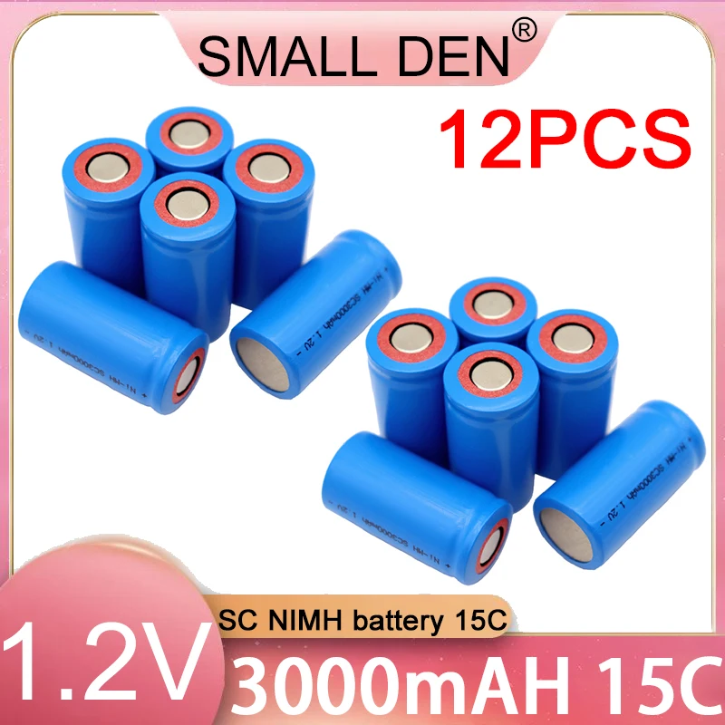 New 21410 1.2V 3000mAh battery pack SC 15C rechargeable battery suitable for vacuum cleaners, automatic sweepers, drones