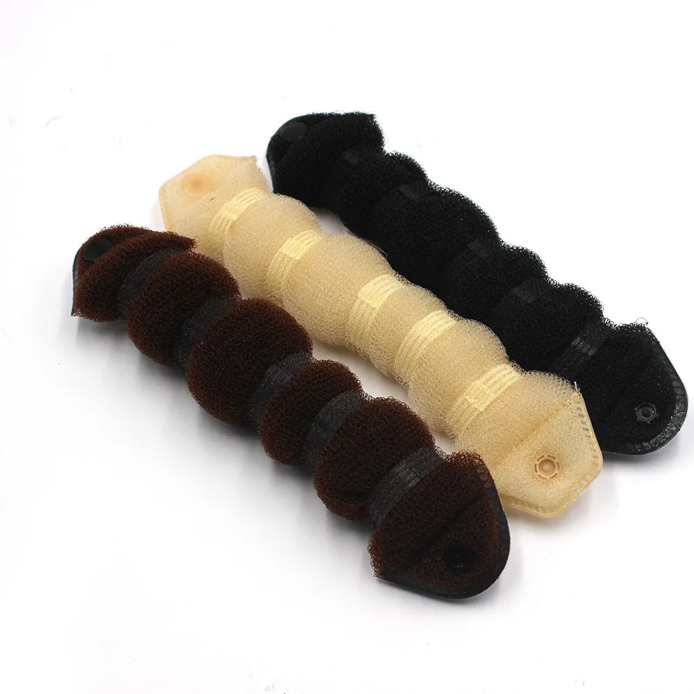 Cute DIY Donut Hair Curler Durable Hairstyle Donut Bun Maker Easy Braider Tool Meatball head hair maker Women