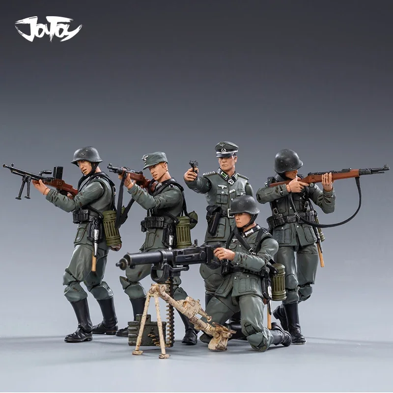 JOYTOY 1/18 3.75 inch Action Figure (5PCS/SET) WWII Germany Wehrmacht Anime Collection Military Model Gifts for children