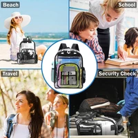 Transparent Shoulder Bag Unisex Fashion Simple Large Capacity Portable Backpacks Multifunctional Waterproof Male Female Knapsack 5