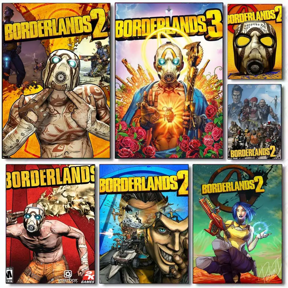 Borderlands  Vending Machine Poster Sticky painting with prints Home bedroom living room decoration gift