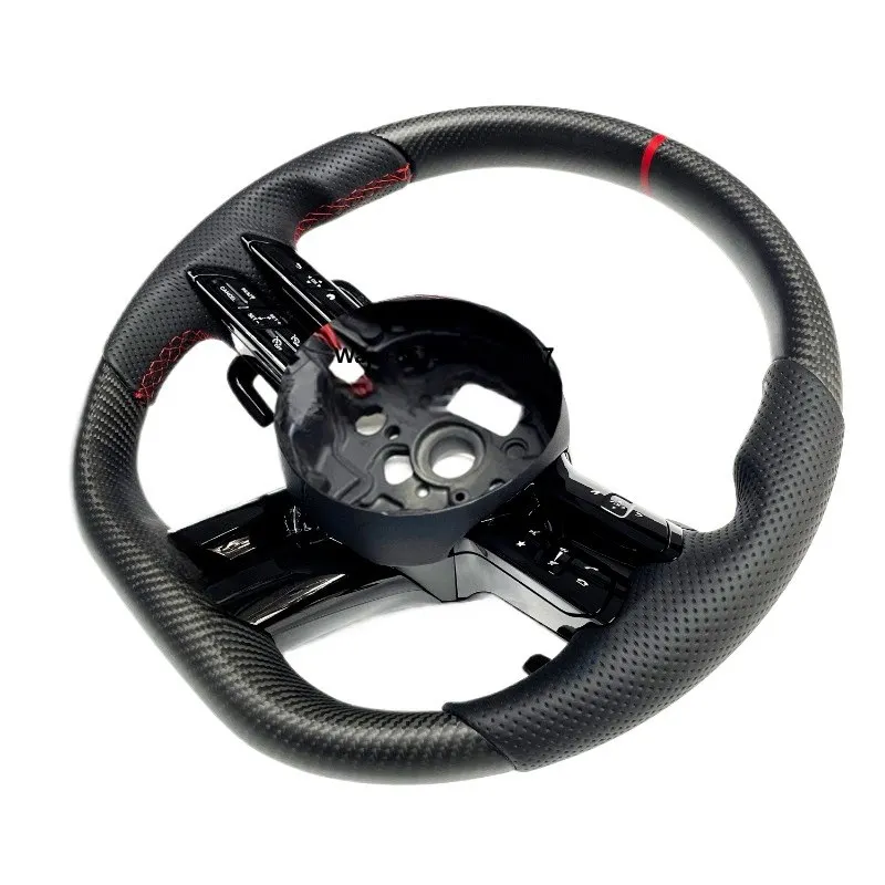 

Racing Style Carbon Fiber Steering Wheel Optimized for Quick Comfortable Grip and Enhanced Driving Feedback