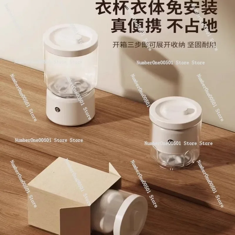 Installation-free Underwear Washing Machine Mini Underwear Portable Small Wireless Automatic Laundry Cup for Washing Socks
