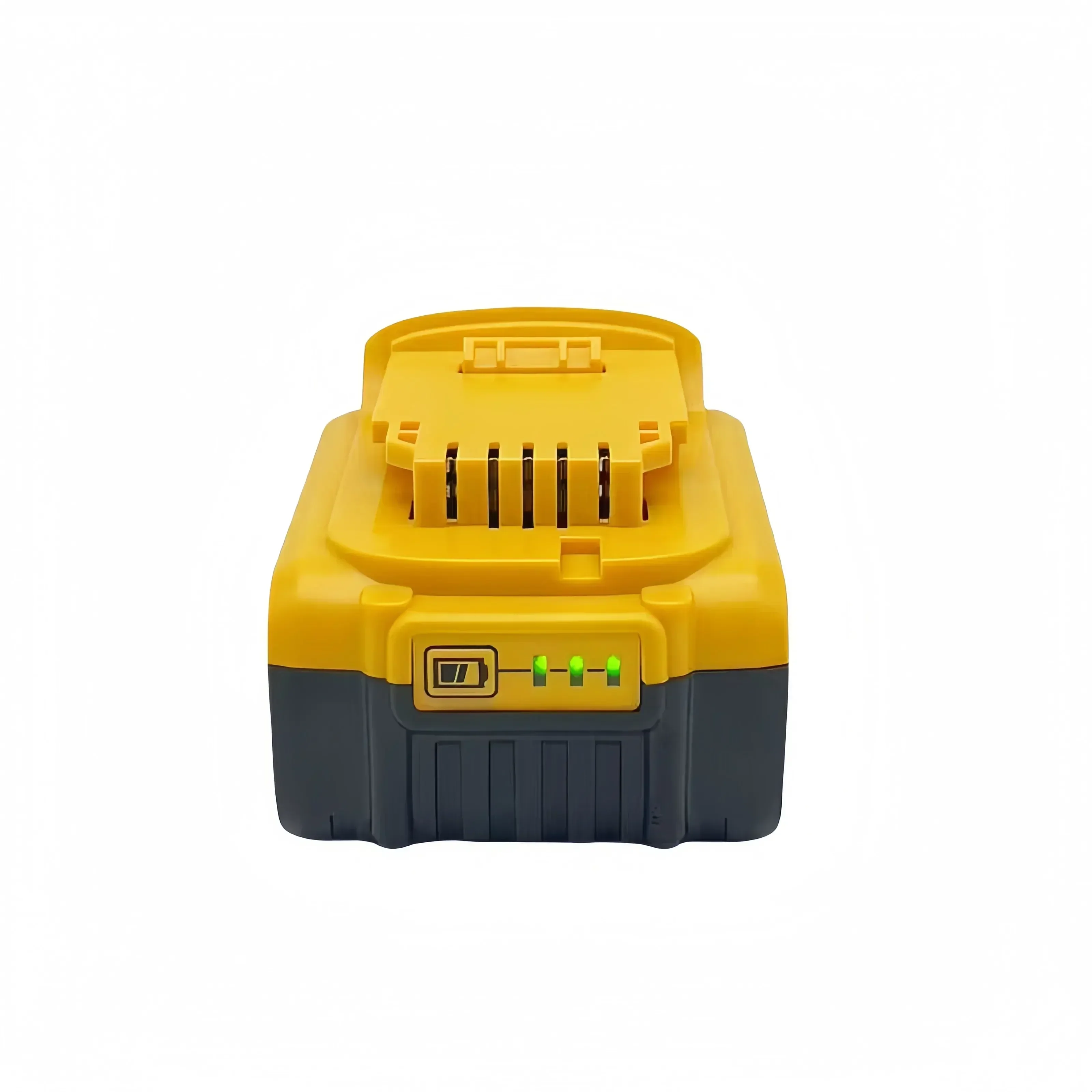 20V 12000mAh rechargeable lithium-ion power tool battery with LED, replaceable with DeWei DCB205, DCB201, and DCB203