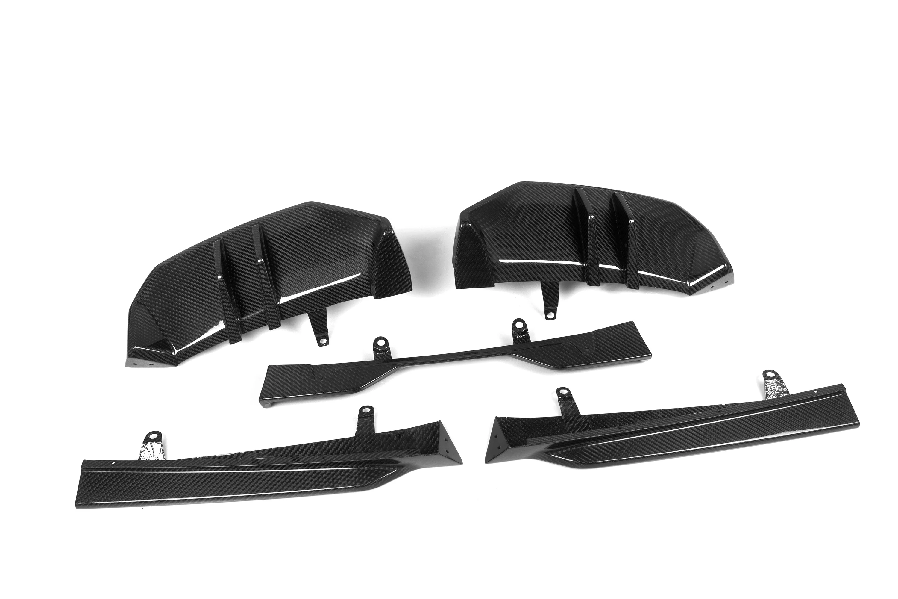 BMW 5 Series G68 2024-IN Short-Wheelbase Rear Diffuser Bumper-Specific Pure Dry Carbon Fiber Rear Lip, MP Style, 5-Piece Set