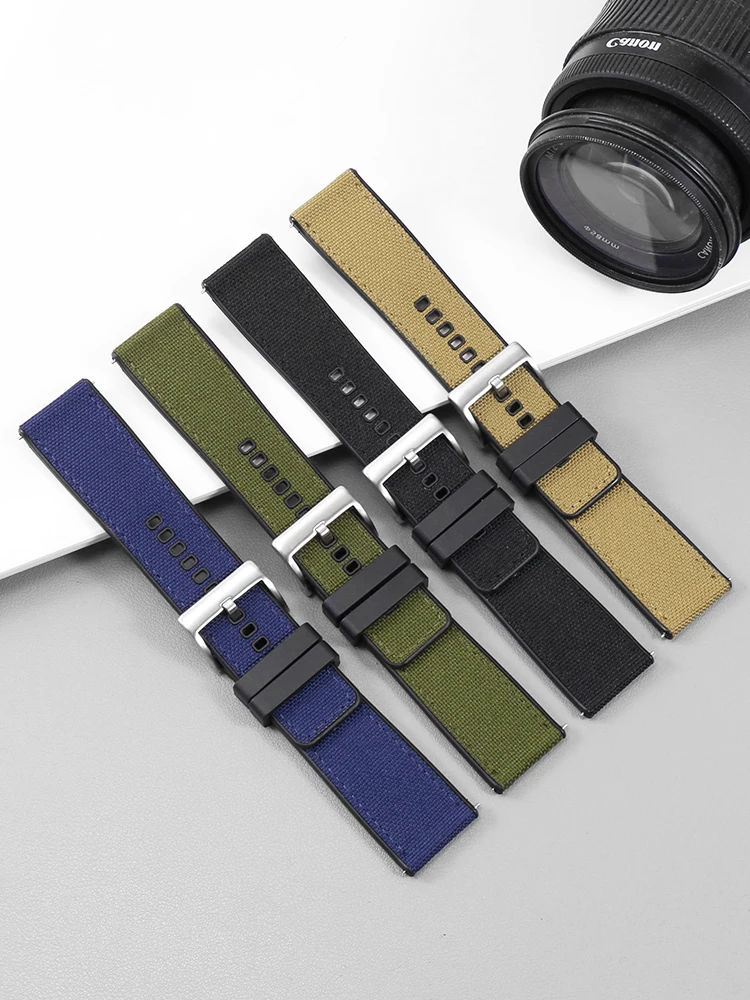 

Nylon silicone watch strap suitable for Tissot 1853 Speed Dare Racing Black Warrior T125617A quick release watch chain men