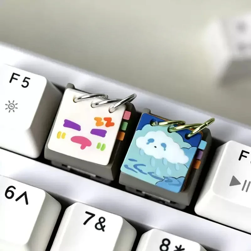 Desk Calendar Cute Key Caps MX Switches Resin Keycap ESC Key 1U Custom Keycaps for Mechanical Keyboard Caps Accessories Gifts