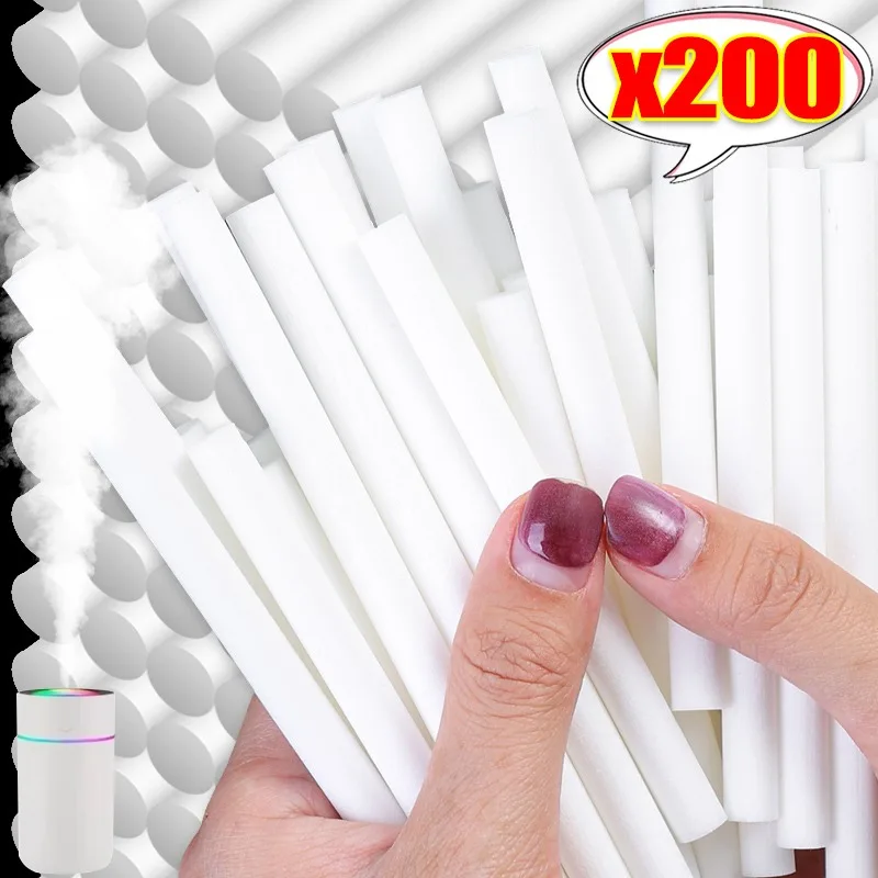 Esponja de algodón de repuesto 10/200x para humidificador USB, difusor de Aroma, generador de niebla, humidificador de aire, hisopos de algodón, suministro para dormitorio