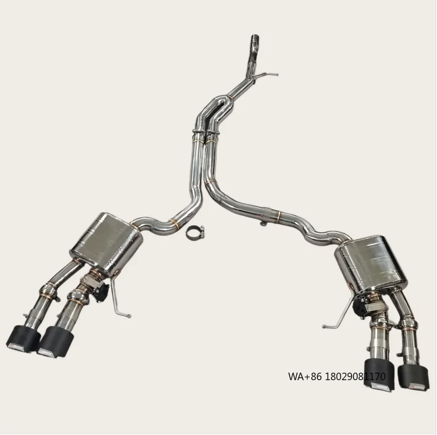 

Высокопроизводительная выхлопная система OEM Catback с глушителем для 2.0T, труба из нержавеющей стали SS304, с электронным управлением клапанами