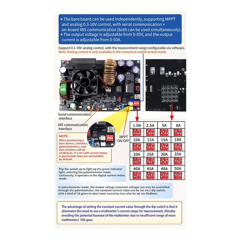 L60A 2X XY8050S CNC DC Adjustable Voltage Regulated Power Supply Constant Voltage And Current Module 80V/50A/4000W