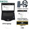 Listo para usar computadora CF53+ y software 2023 para el servicio CAT ET4 2019A Carter Truck Diagnostics CAT4 ET4 SIS 1