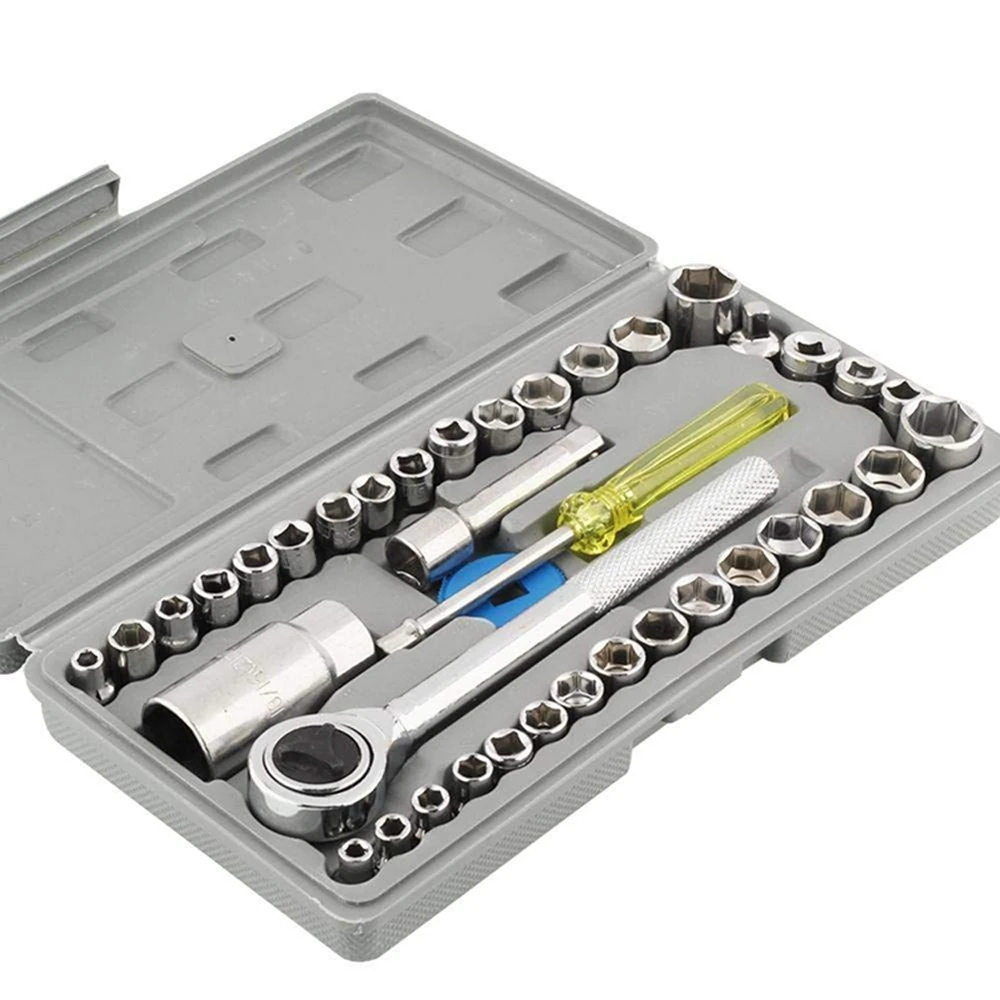 

Набор головок для гаечных ключей Sp-40PCS подходит для ручной разборки и сборки автомобильных и мотоциклетных инструментов