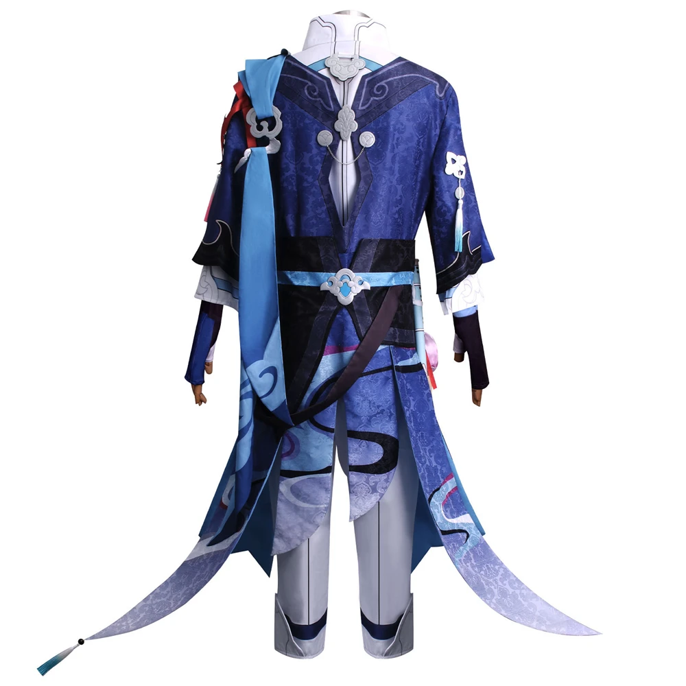 Yanqing Cosplay Game Honkai Star Rail Costumes pour hommes sans abri, uniforme K/h, perruque Everak, Halloween, fête de carnaval