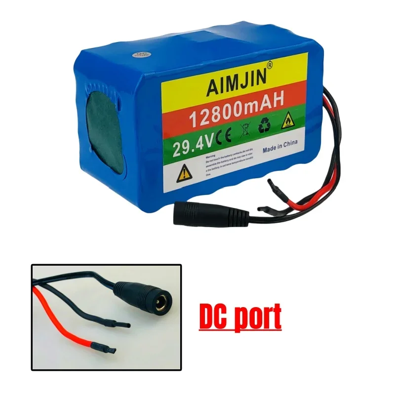 new 7S4P 24V 12.8Ah 29.4V lithium-ion battery pack with built-in wheelchair motor+charger