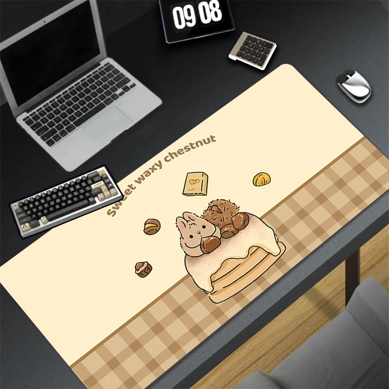 Pattern Game Mousepad HD Pad Rubber Mouse Mat Desk Gaming Non Slip Table Mat PC Gamer Cabinet Mousepad Bunny Rabbit Keyboard Pad
