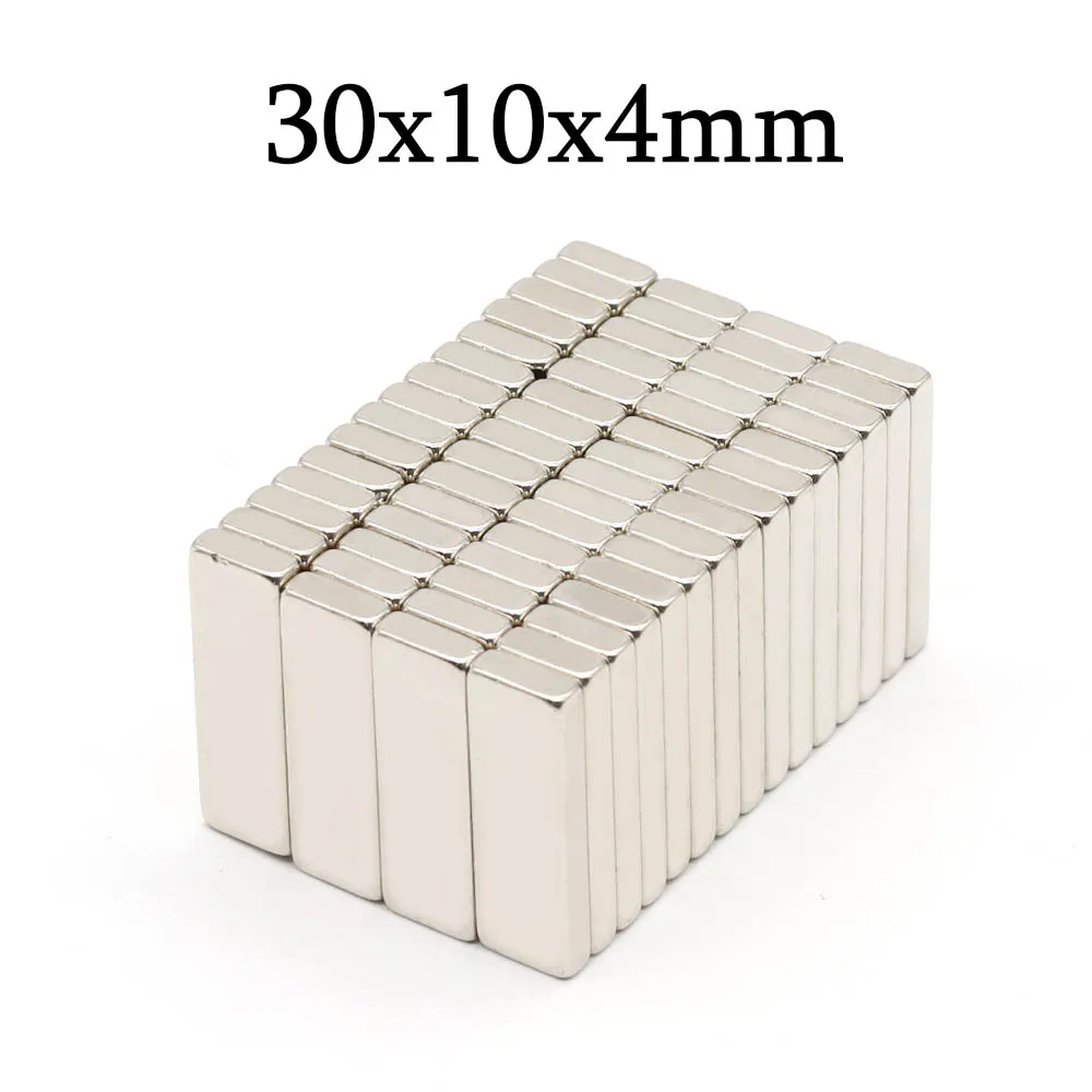 

30x10x4mm Super Strong Block Neodymium Magnet Powerful Magnets N35 Permanent Magnetic NdfeB Refrigerator Magnet 30x10x4