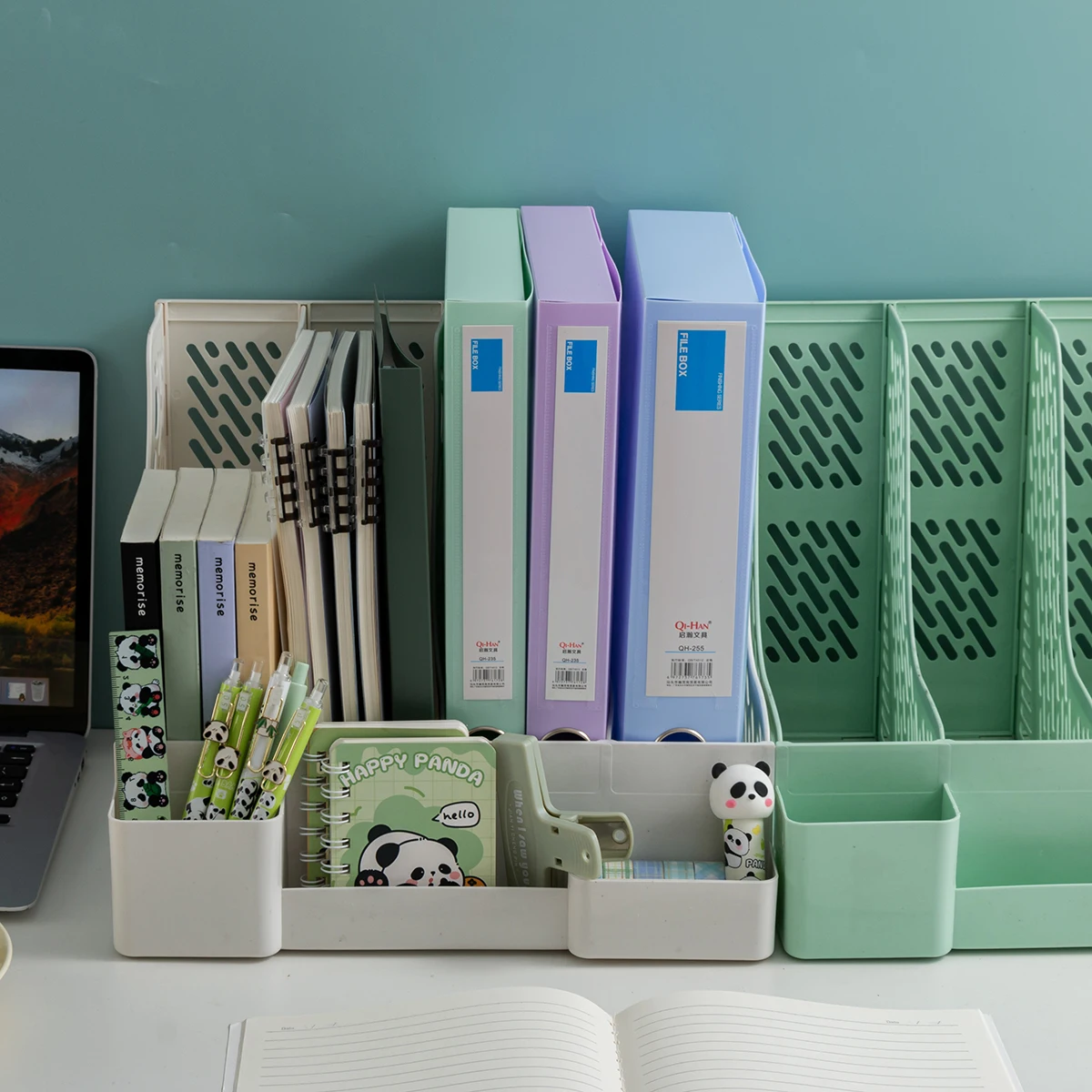 رف تخزين الملفات السميك لسطح المكتب، رف الملفات، حامل الكتب السميك، إطار الملف، عمود الملفات، رف تخزين المستندات #1