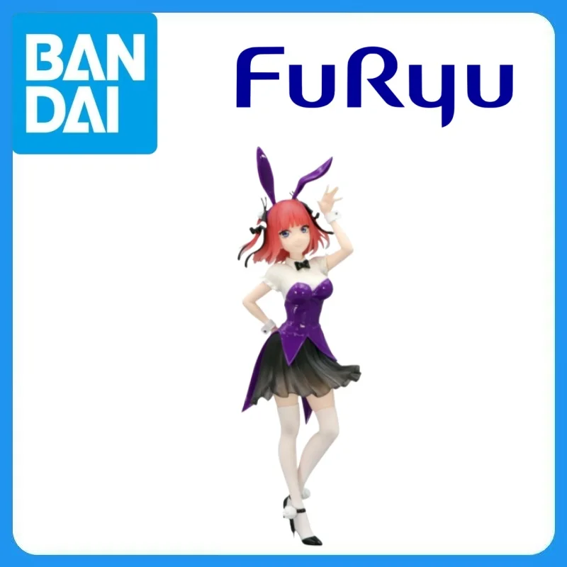 In Stock Genuine FuRyu Eiga Gotoubun No Hanayome Nakano Nino Trio-Try-iT Figure Color Bunny Ver Anime Cartoon Model Toys