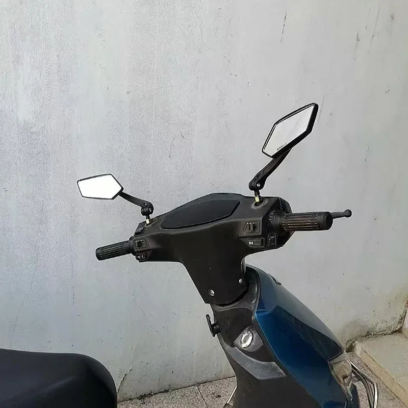 Motorradspiegel, Lenker-HD-Weitwinkel, verstellbare Rückspiegel für Honda-Roller, E-Bikes, universeller Fahrrad-Seitenspiegel. – Detail 2