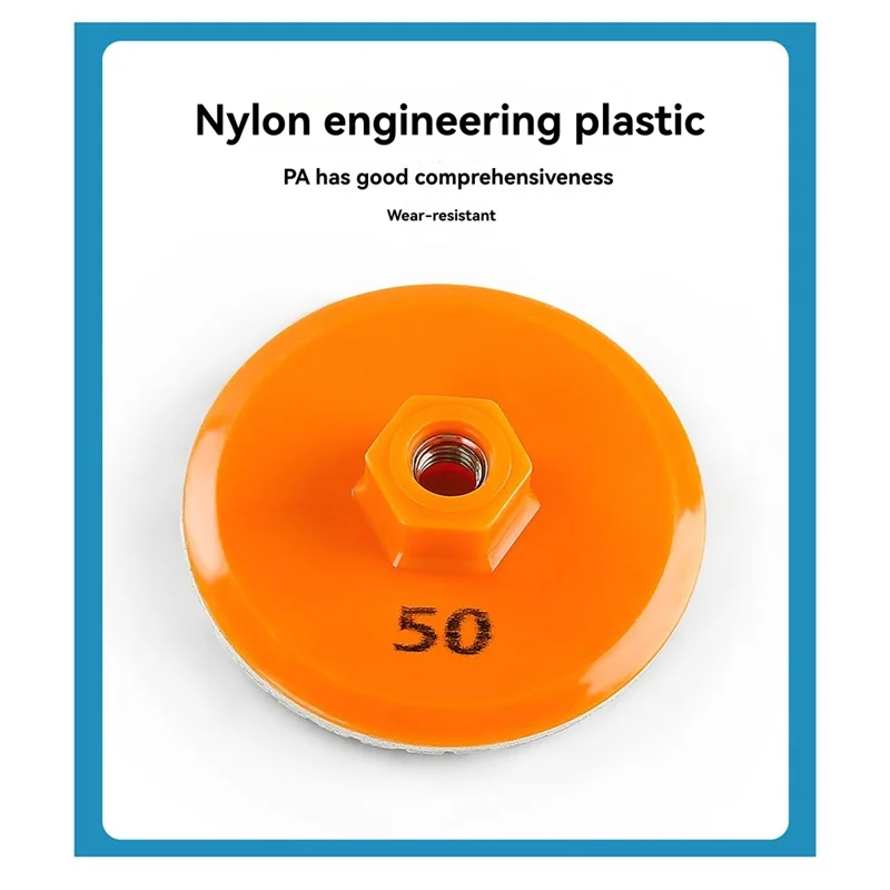 ABLN-5PCS 80Mm M10 Angle Grinder  Tile Trimming Polishing Disc Dry Polishing Marble Porcelain Chamfering Grinding Edge