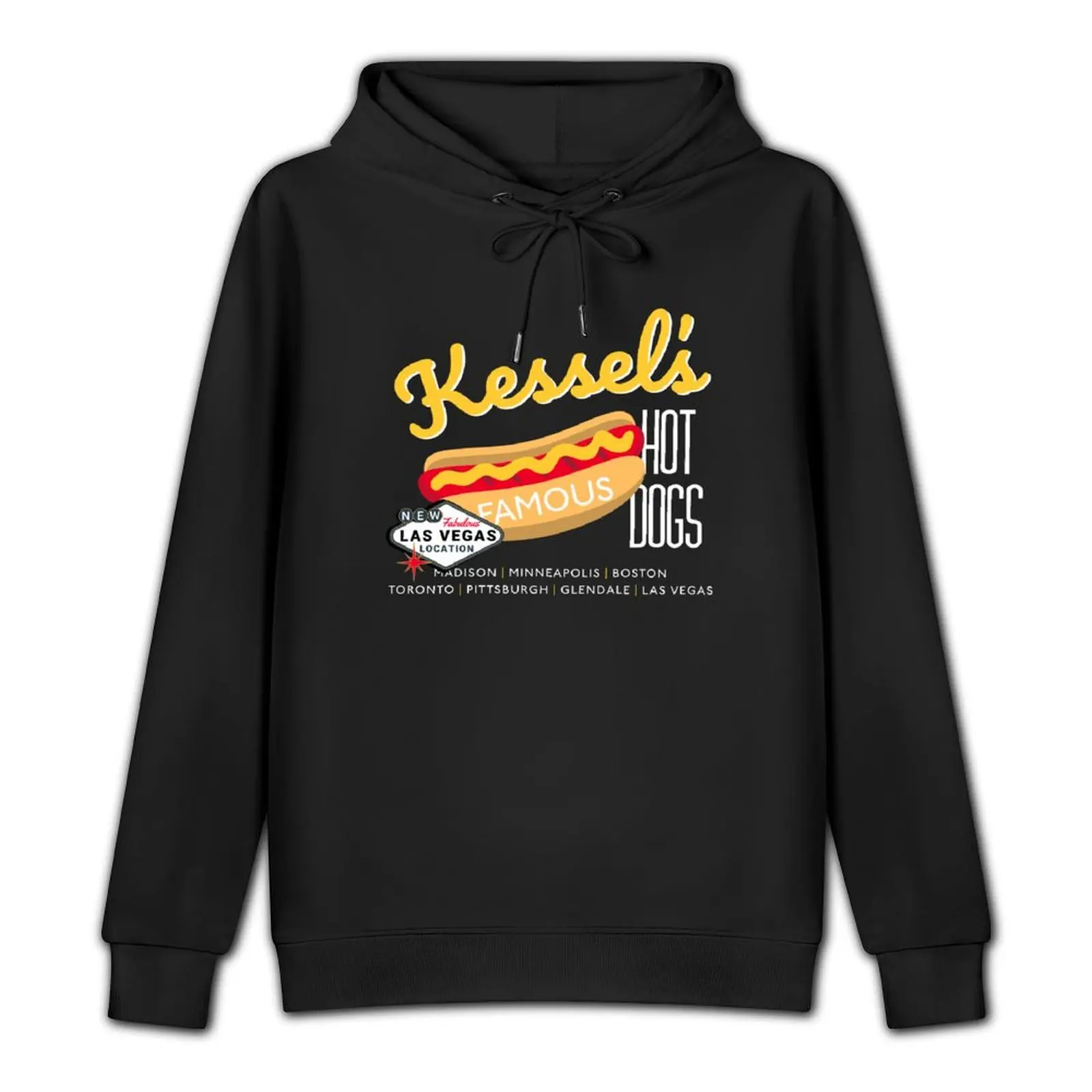 Kessel's Famous Hot Dogs Pullover Hoodie men clothes men clothing men wear men's hoodie sweatshirt