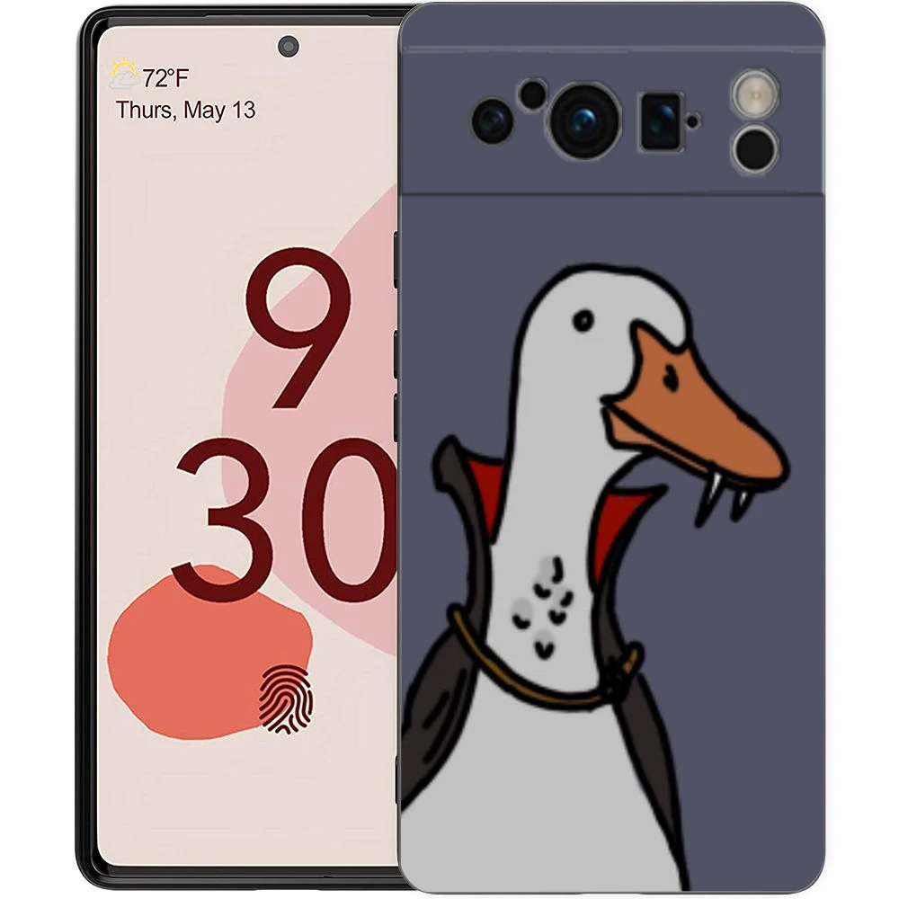 Cute Goose Duck Game Phone Case Cover for Google Pixel 8 7 6 7A 6A Pro 5G Shockproof Silicone Soft 9 Pro XL 8 Pro 5G Shell Capas