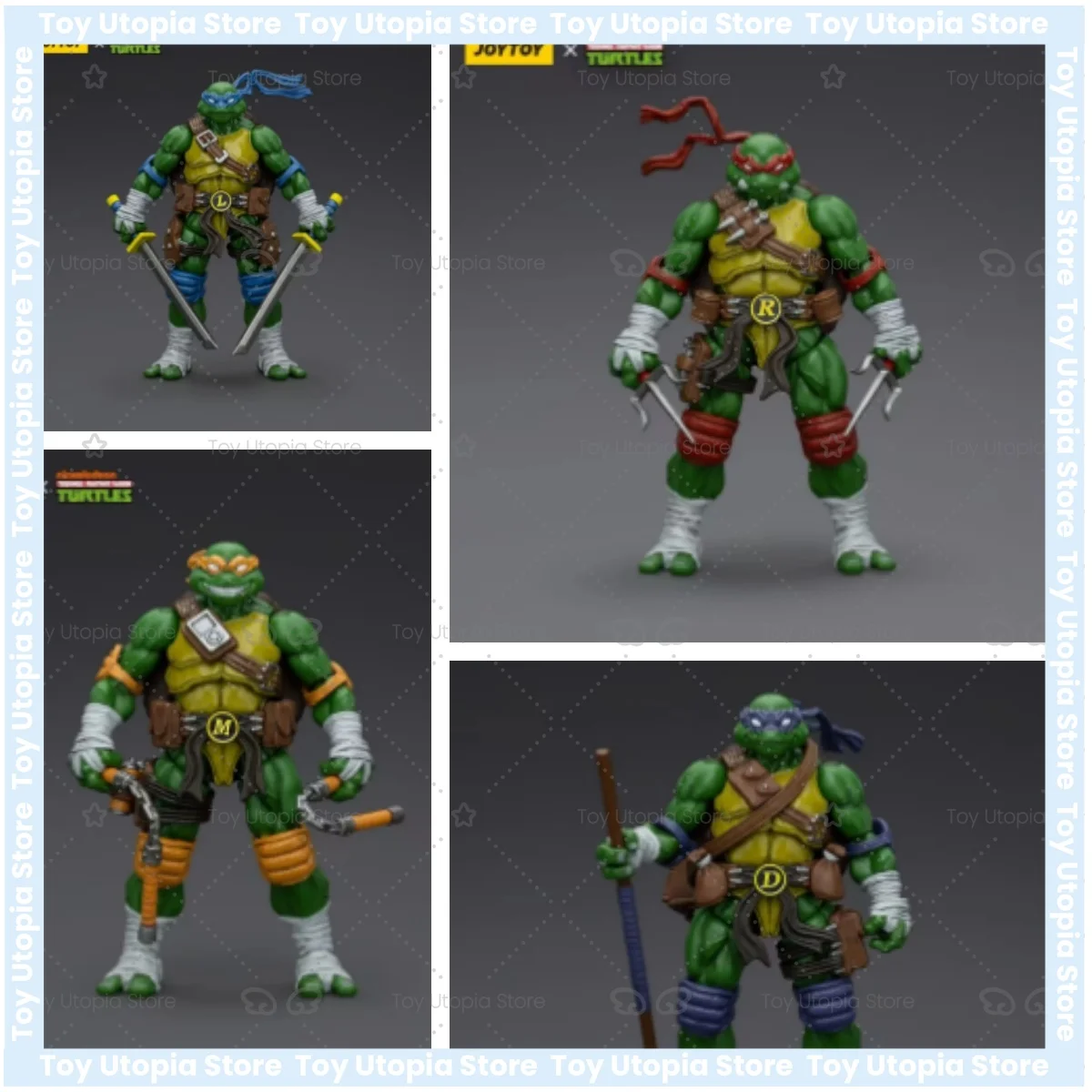 

En Stock JOYTOY 1/18 TMNT Michelangelo Donatello Leonardo Raphael Figura De Acción Articulada Modelo Coleccionable Super Action