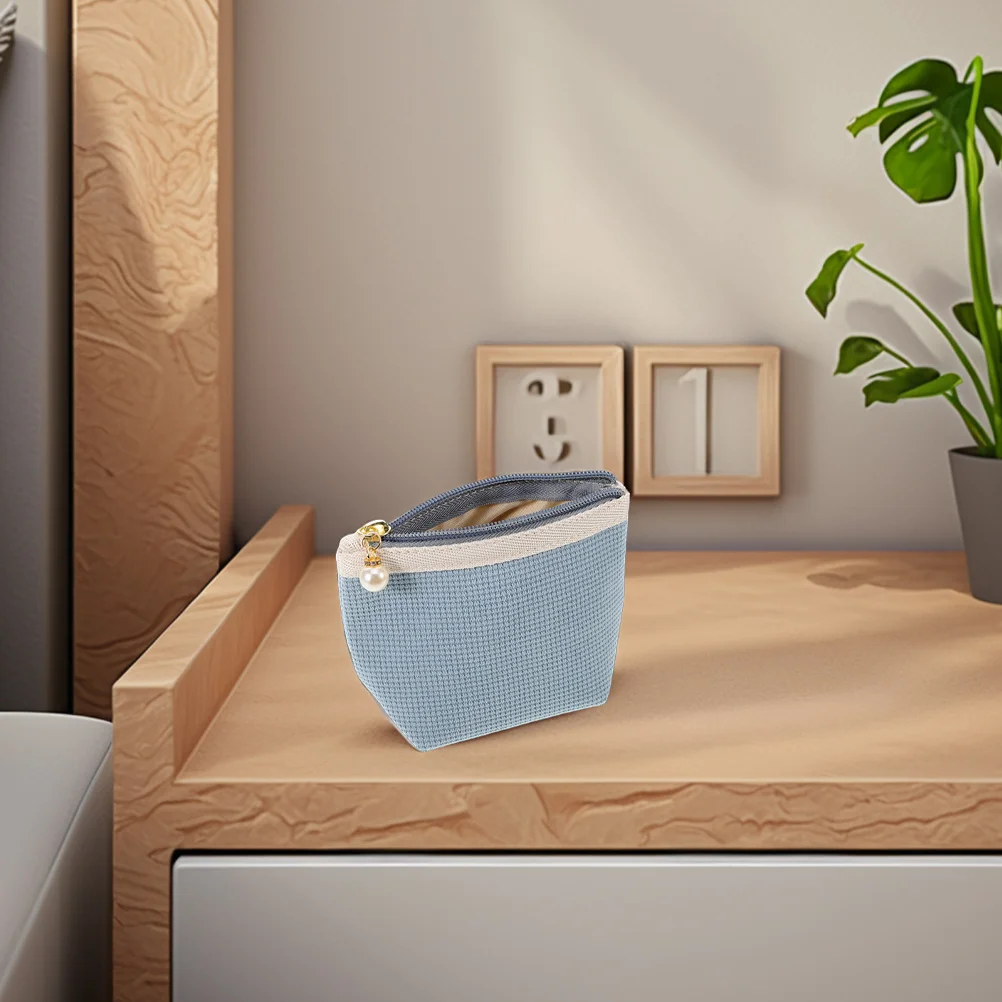 

2Pcs Mini Lipstick Bag Portable Travel Organizer for Women Small Pouch Makeup Case Water Resistant and Stylish