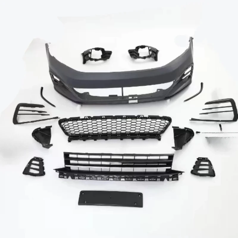 High Quality Front Bumper Assembly GTI Grille Fog Lamp Body Kit Surround For VW Caddy 2015