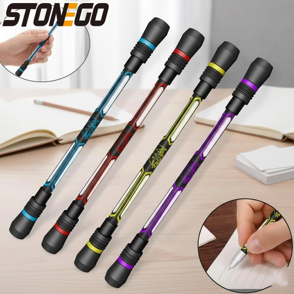

Stress Relief Spinner Pen Anti Anxiety Fidget Toy Adult Kids Antistress Spinning Ballpoint Writing Tool