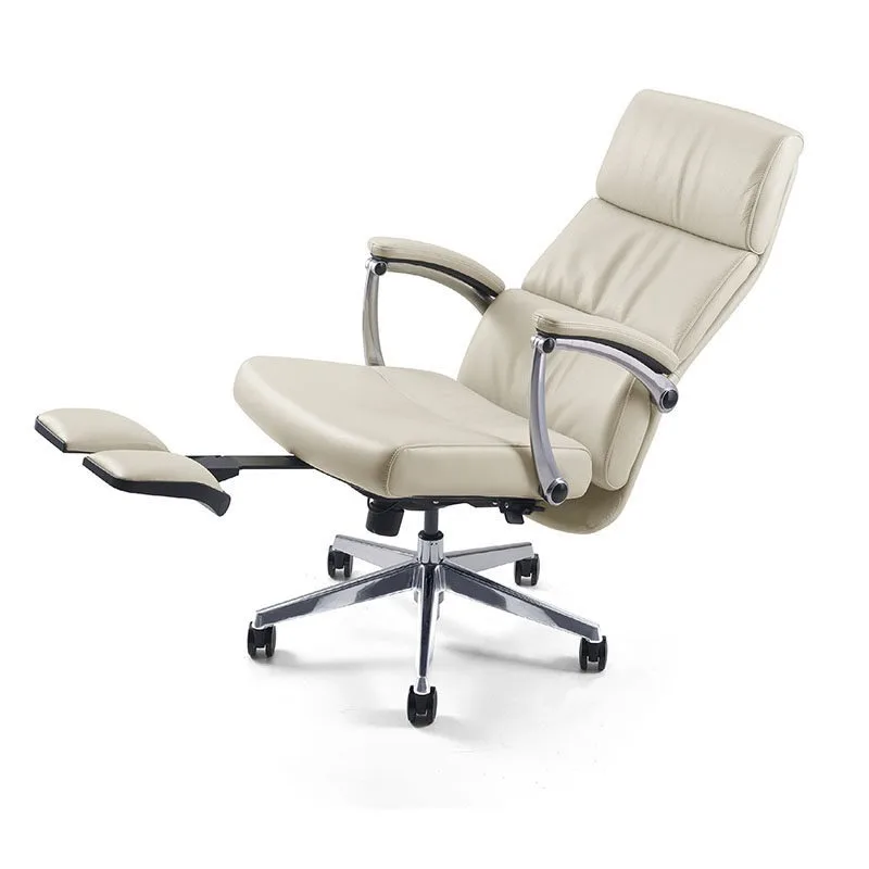 Lunch Break Chair with Pedals Executive Leather Classroom Chair Fashion Boss Comfortable Ergonomic Computer Chair