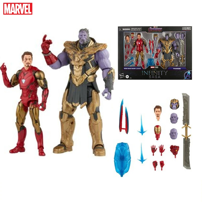 Genuine 6-Inch Marvel Legends Series Iron Man Mark 85 Vs Thanos Infinity Saga Model Collectible Gift Scale Decoration Toys Gift