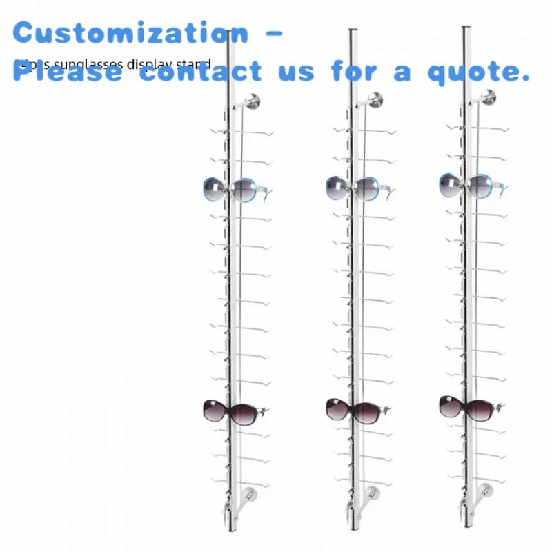custom.Optical Shop Sunglasses Rack Display Stand Retail Store Eyewear Display Metal Lockable