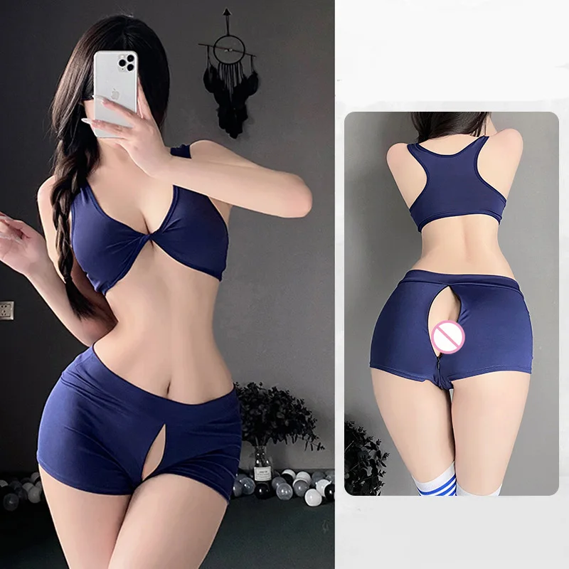 ツイストブラ×バックオープンショーツ — ストレッチセット