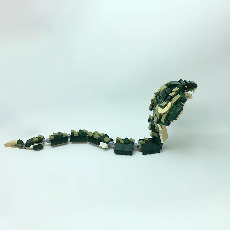 305 قطعة MOC كوبرا الأفعى الخالق 3 1ed نموذج بناء هدايا عيد الميلاد كتل لعبة الهندسة المعمارية تجميع لتقوم بها بنفسك فكرة الإبداعية الطوب