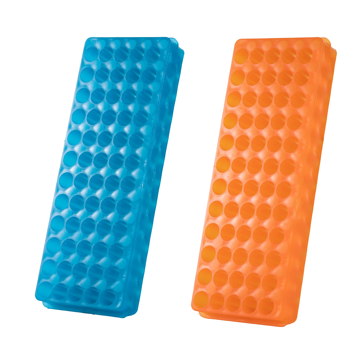 Soporte para tubos de centrífuga de plástico, 2 lados, 60 agujeros, soporte para tubos de ensayo de laboratorio, soporte para viales de centrífuga