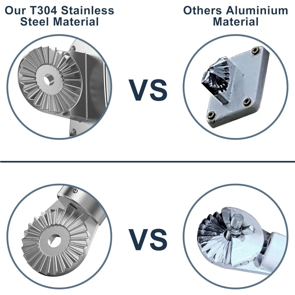 staffa per asta portabandiera in acciaio inossidabile t304 per carichi pesanti - 180 °   Porta bandiera regolabile per casa con due metodi di installazione, fl