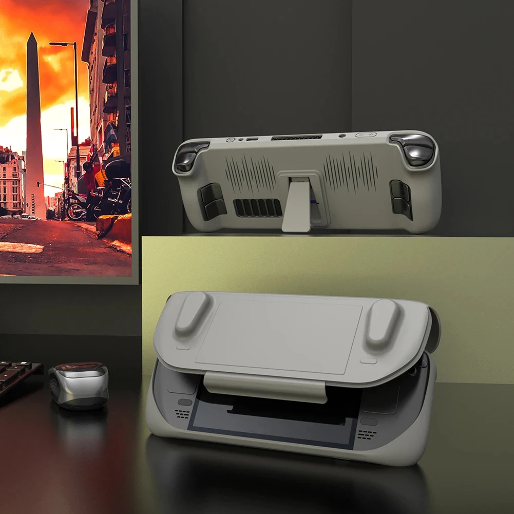 ปลอกป้องกันคอนโซลเกมแบบบางพิเศษสำหรับดาดฟ้าไอน้ำแบบพกพาสามารถถอดออกได้ของขวัญอุปกรณ์ป้องกันฝาครอบหน้าสำหรับเด็กผู้ชายอุปกรณ์เสริมสำหรับเกม