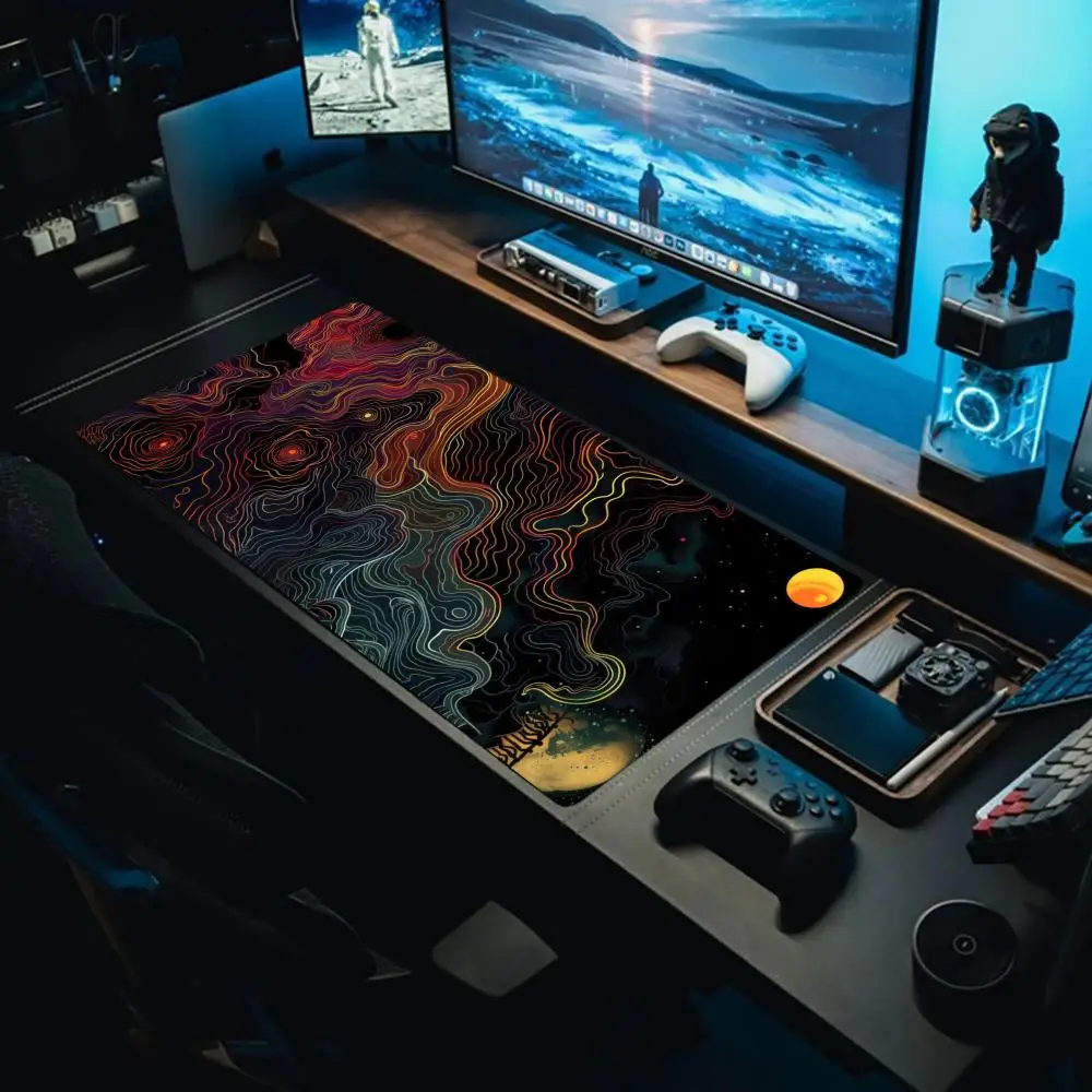 

Galaxy Ripples Mouse Pad Large Gaming Mouse Pad Keyboard desk mat Gamer Rubber Anti-wrinkle Non-slip Bottom Desk Mat