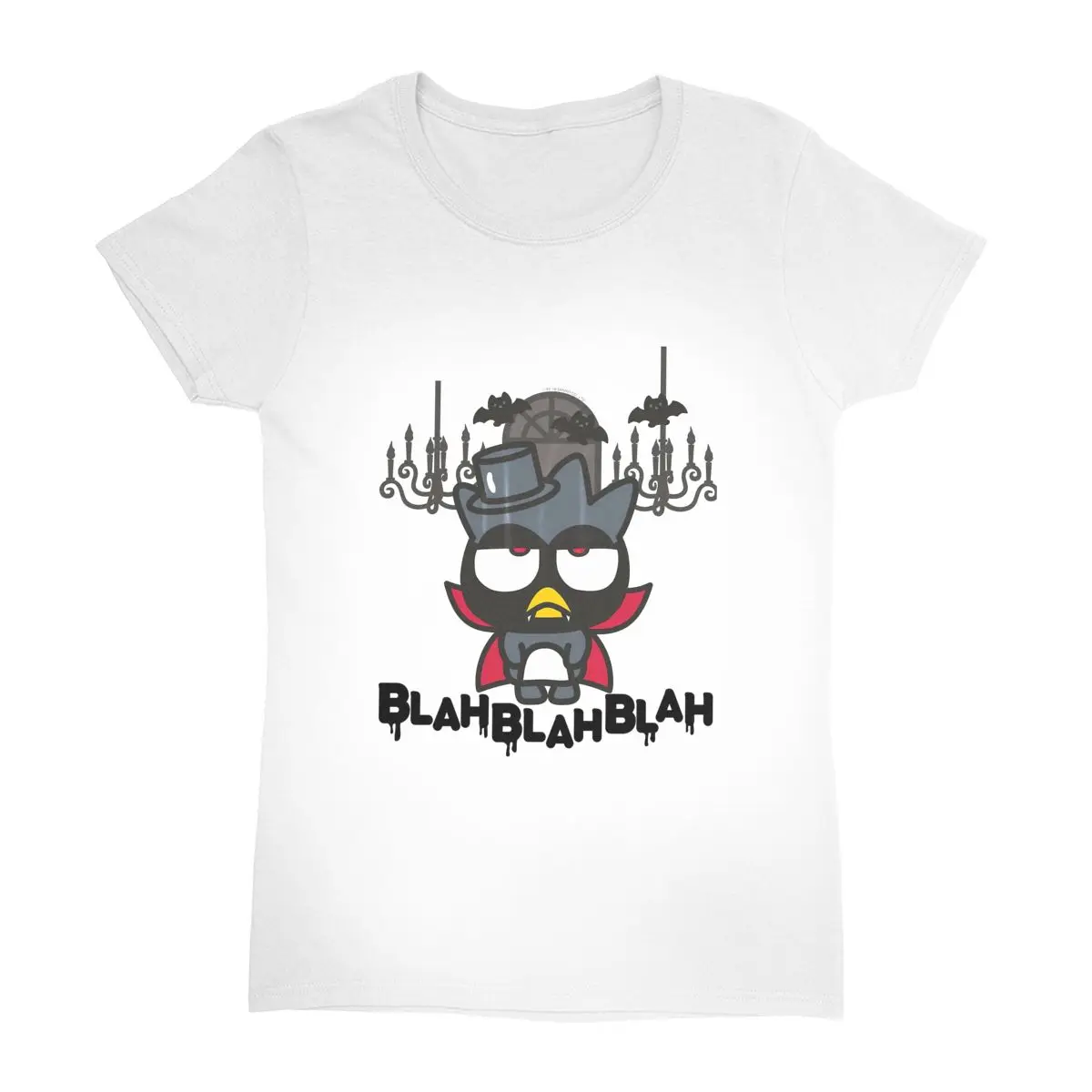 

Badtz Maru Cotton T Shirt Couple Cartoon Vintage Casual T-Shirts Summer O Neck Fashion Tees Plus Size Tops
