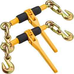 SucceBuy 2/4pcs Ratchet Chain Binders 1/4